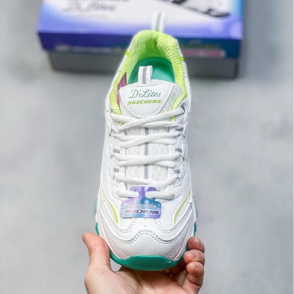 Skechers Dlites Retro Sports Shoes, White main image 4